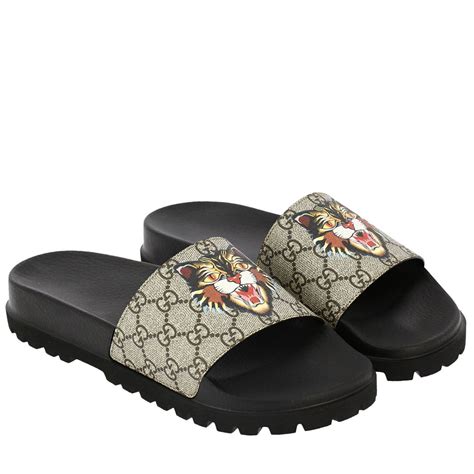 zapatos gucci pelo|sandalias Gucci hombre.